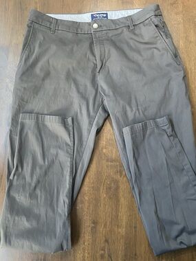 Birddogs Chino Pants Mens 36x35 Grey Stretch Flat Front Golf Casual Outdoor